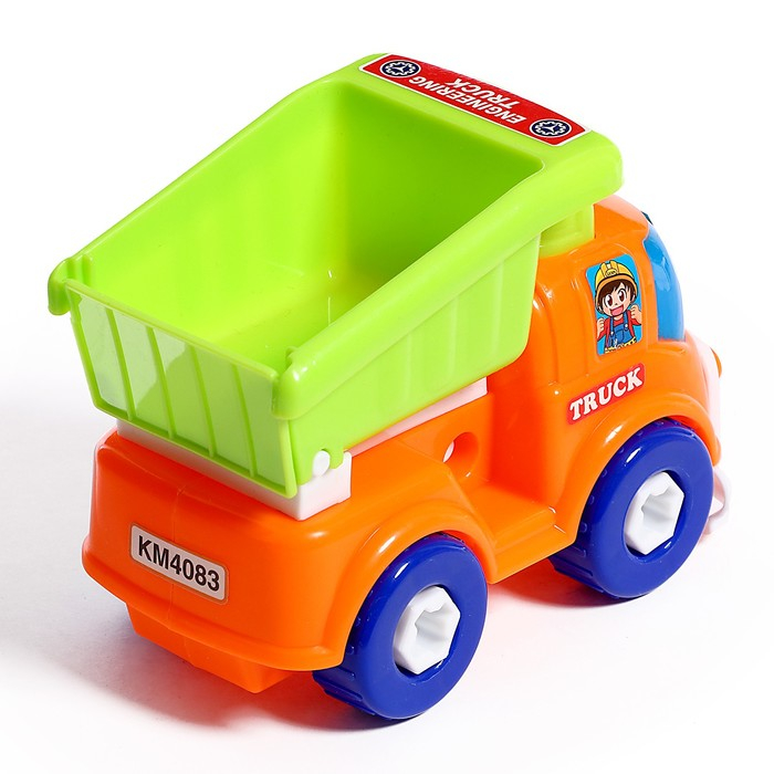 Конструктор винтовой «Эвакуатор с машинкой», с отвёрткой и насадкой + знаки Конструктор винтовой «Эвакуатор с машинкой», с отвёрткой и насадкой + знаки