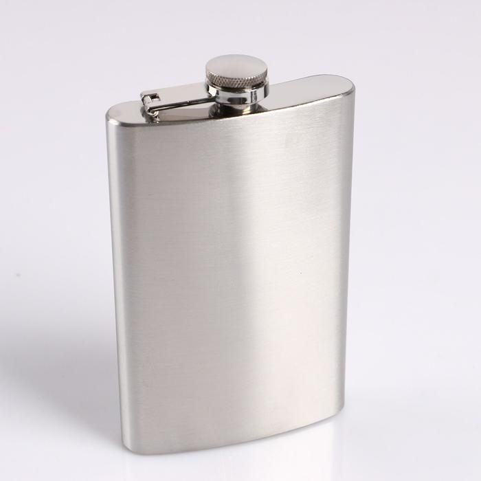 Фляжка для алкоголя и воды, 300 мл,  Фляжка для алкоголя и воды, 300 мл, "Герб", нержавеющая сталь, чехол, подарочная