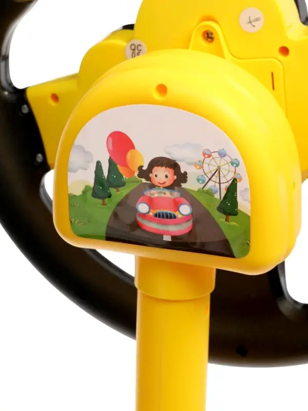 Руль музыкальный "Cупер водитель" с кронштейном, свет, звук