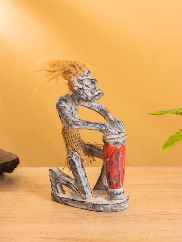 Сувенир «Абориген барабанщик», 7×10×17 см, дерево Сувенир «Абориген барабанщик», 7×10×17 см, дерево