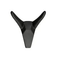 Крючок мебельный CAPPIO HORN, двухрожковый, цвет черный