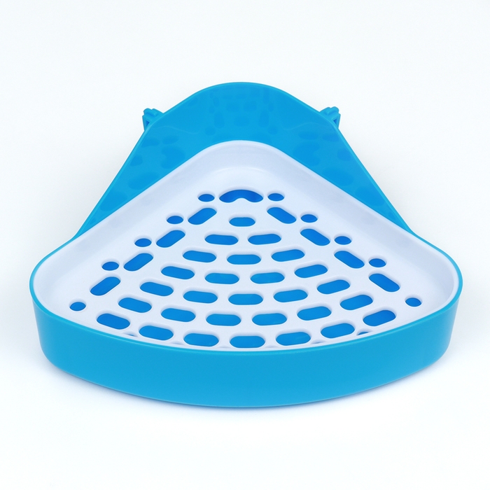 Туалет угловой для кроликов и хорьков, 24 х 18 х 11 см, синий Туалет угловой для кроликов и хорьков, 24 х 18 х 11 см, синий