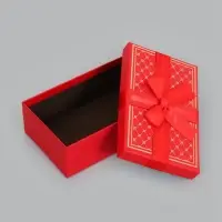 Набор подарочных коробок 3 в 1, с бантом, 23&times;16&times;9.5 см, 21&times;14&times;8 см, 19&times;12&times;6.5 см