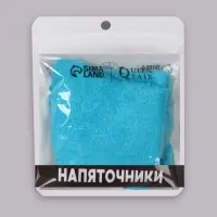 Напяточники для педикюра, увлажняющие, махровые, с силиконовой вкладкой, один размер, голубые