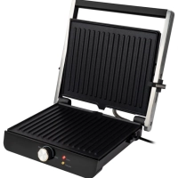 Электрогриль HYG-1043 1800Вт черный, серебристый