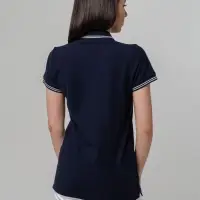 Рубашка поло женская Virma Stripes lady, темно-синяя, размер L