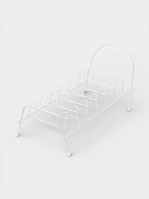 Подставка для крышек Доляна, 28.5&times;14&times;16.5 см, белая