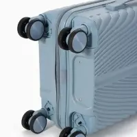 Чемодан на съёмных колёсах, 18", кодовый замок, 33&times;16&times;49 см, голубой