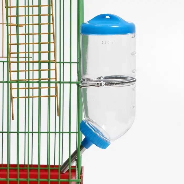 Поилка для грызунов, 500 мл, 20.5&times;5 см, голубая