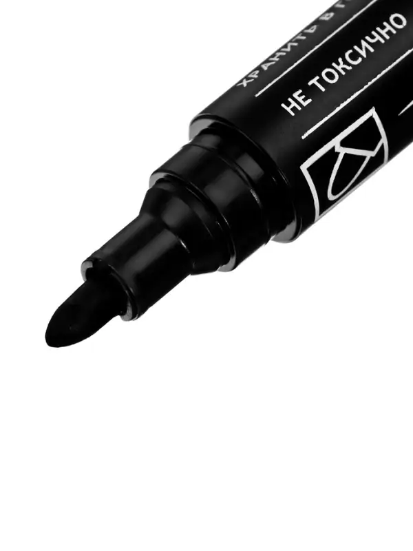 Маркер перманентный Beifa Office, 2.0 мм, чёрный Маркер перманентный Beifa Office, 2.0 мм, чёрный