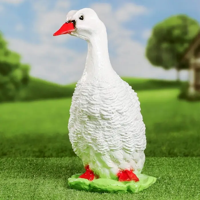 Садовая фигура из гипса &laquo;Московская утка&raquo;, 37&times;17&times;21 см