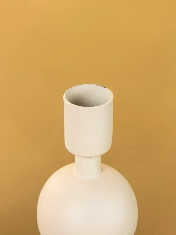 Подсвечник на 1 свечу текстурный  Подсвечник на 1 свечу текстурный "Фисташковый" с 3 сферами 10х10х25 см