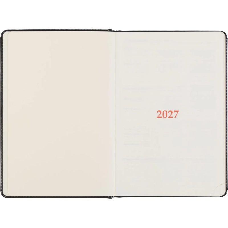 Ежедневник датированный 2027 Attache А5 168л 143x210 черн (золотист срез)