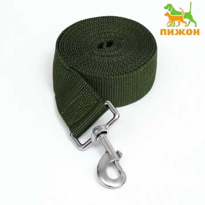 Поводок 3 м &times; 4 см, зелёный