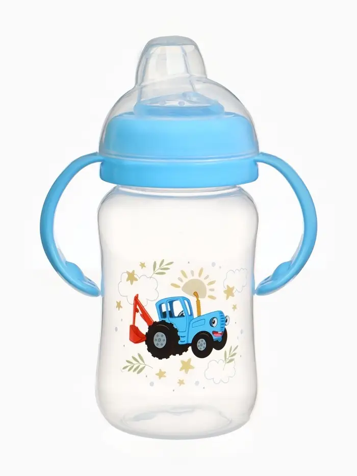 Поильник-непроливайка с носиком, 270 мл, Синий трактор Поильник-непроливайка с носиком, 270 мл, Синий трактор