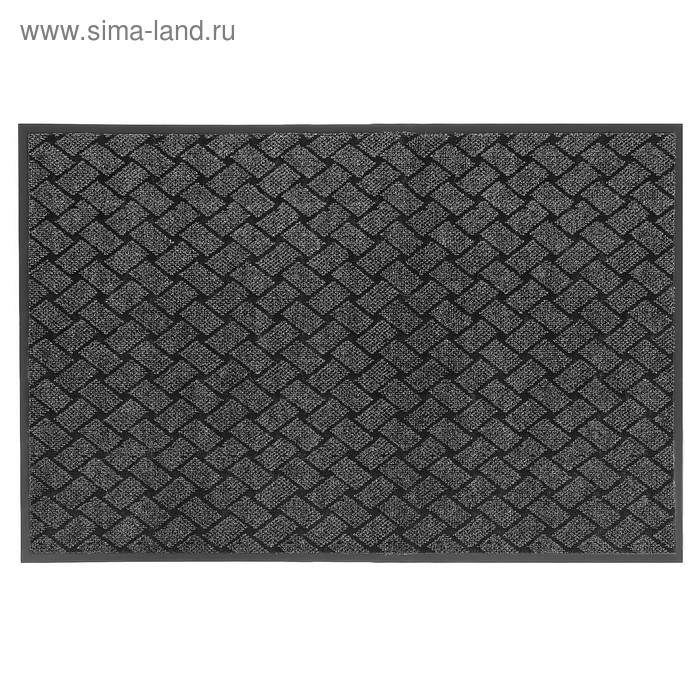 Коврик придверный влаговпитывающий «Крафт», 80×120 см, цвет серый Коврик придверный влаговпитывающий «Крафт», 80×120 см, цвет серый