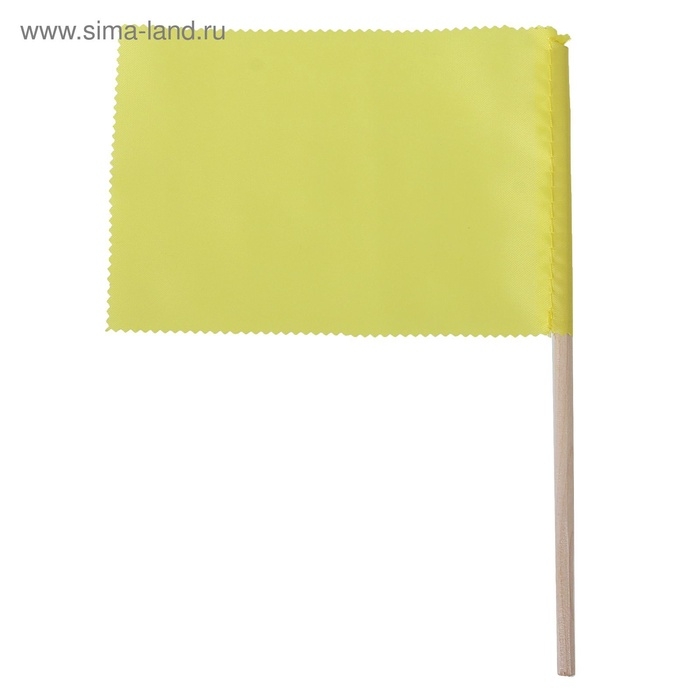 Флажок, длина 20 см, 10×15 см, жёлтый Флажок, длина 20 см, 10×15 см, жёлтый