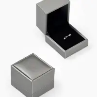 Футляр под кольцо &laquo;Квадро&raquo; классический, 6.5&times;6&times;5.5 см, серый