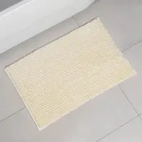 Коврик для дома LaDо́m, букли, плотность 1400 г, 50&times;80 см, велюровый, молочный