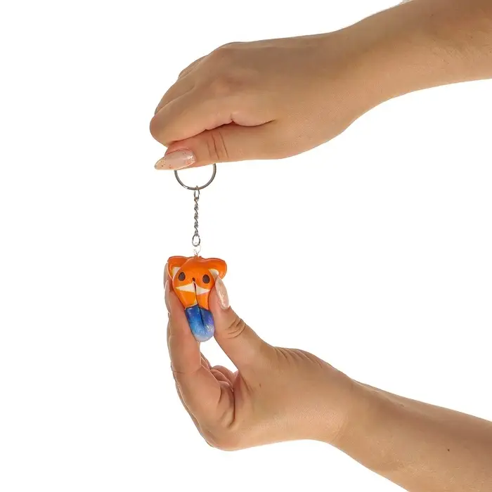 Сквиш - брелок детский &laquo;Зверята&raquo;, антистресс игрушка - мялка, МИКС