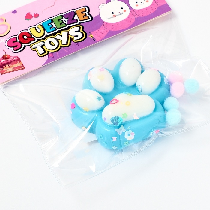 Сквиш антистресс - игрушка «Кошачья лапка», МИКС Сквиш антистресс - игрушка «Кошачья лапка», МИКС