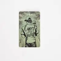 Ароматизатор бумажный  &laquo;Супер папа&raquo;, черный лед, 7,4 х 16,9 см