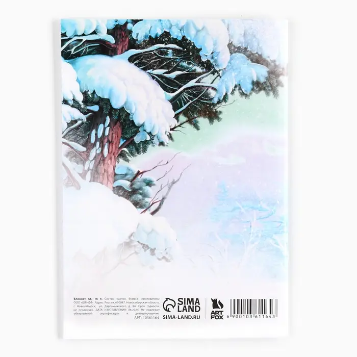 Блокнот детский, А6, 16 листовистов &laquo;С Новым годом! Снегурочка&raquo;