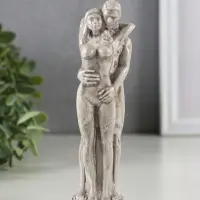 Фигура гипс "Влюбленная пара" 15х4 см, под камень