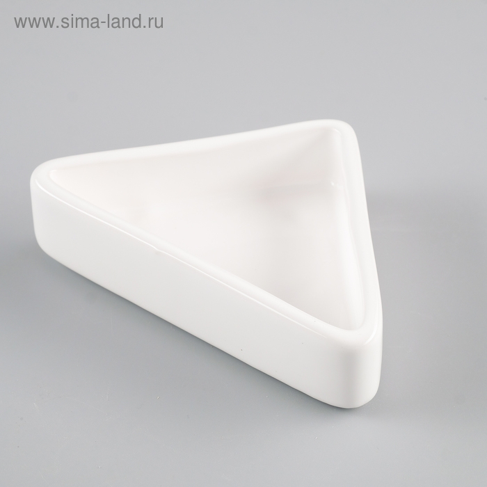 Миска керамическая для грызунов угловая 75 мл  9,5 х 6 х 2 см, белая Миска керамическая для грызунов угловая 75 мл  9,5 х 6 х 2 см, белая