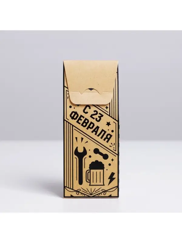 Коробка складная &laquo;С 23 февраля&raquo;, 14&times;5.5&times;3.5 см