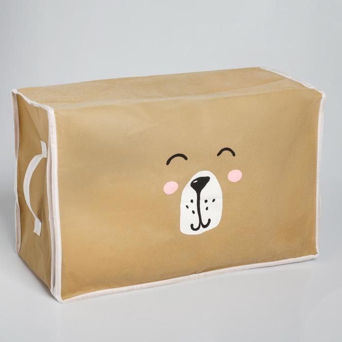 Органайзер для хранения белья, кофр с pvc-окном «Медведь», 43 х 28,5 х 20 см. Органайзер для хранения белья, кофр с pvc-окном «Медведь», 43 х 28,5 х 20 см.