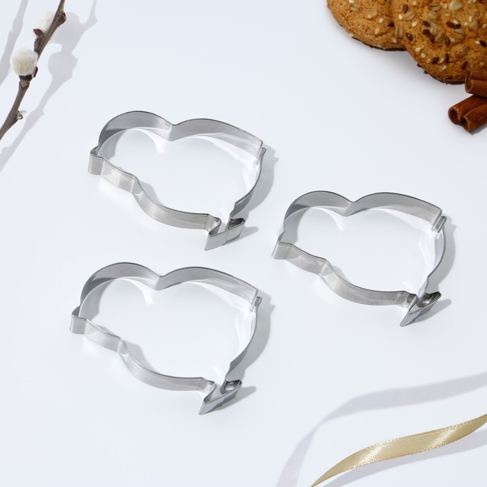 Набор форм для вырезания печенья «Цыплята» на пасху, 6.8 х 7 х 1.3 см Набор форм для вырезания печенья «Цыплята» на пасху, 6.8 х 7 х 1.3 см