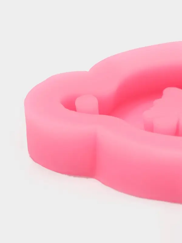 Молд для заливки новогодний &laquo;Колокольчик оленя&raquo;, силикон, 10&times;9&times;1.5 см, розовый