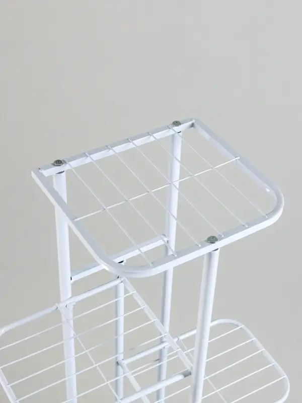 Подставка для цветов Greengo, 8 полок, 43&times;22&times;141 см, напольная, металл, белая