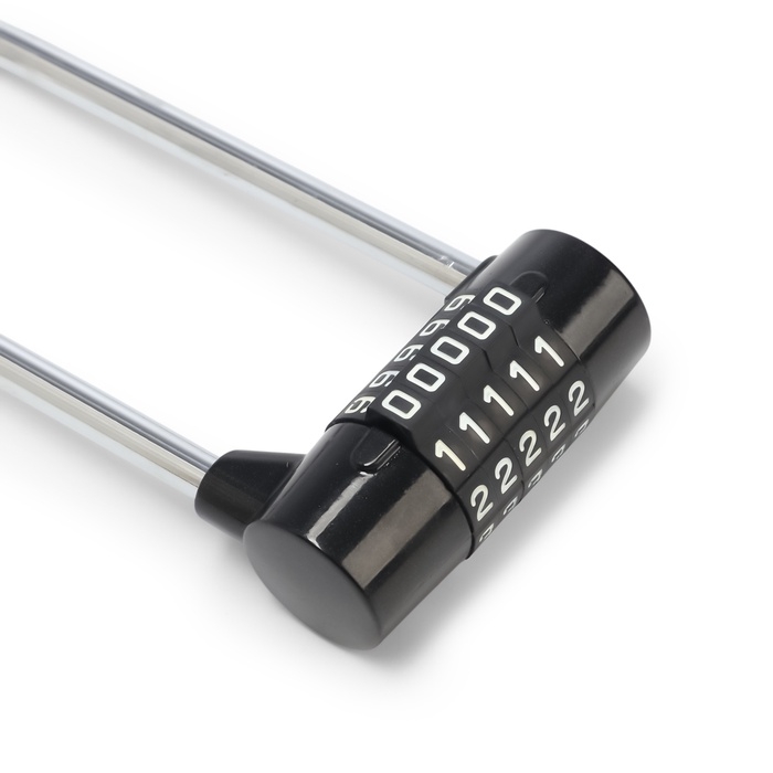 Замок навесной велосипедный, 65х145 мм внешний, 41х112 мм внутрен. кодовый замок Замок навесной велосипедный, 65х145 мм внешний, 41х112 мм внутрен. кодовый замок