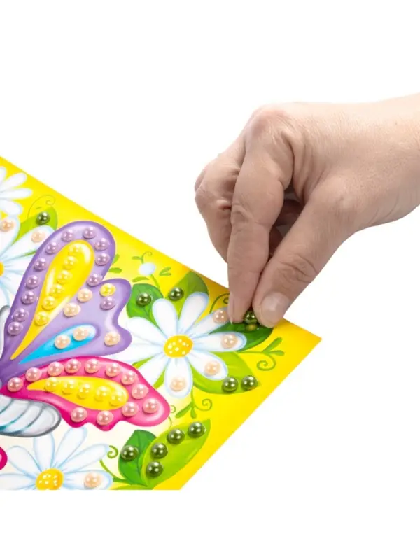 Набор для творчества. Аппликация бусинами "Бабочка" (180х250 мм, европодвес)