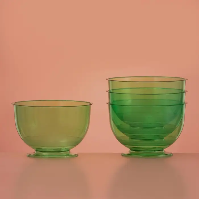 Креманка пластиковая одноразовая для фуршета «Кристалл», 200 мл, зелёная Креманка пластиковая одноразовая для фуршета «Кристалл», 200 мл, зелёная