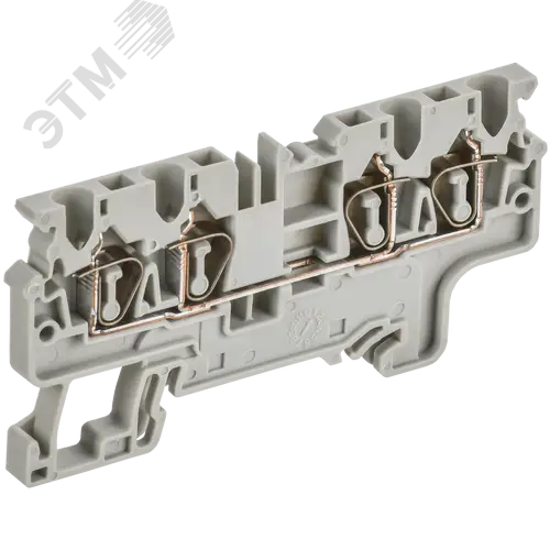ARMAFIX Клемма пружинная CX2.5-4 2,5мм2 четырехконтактная серая IEK