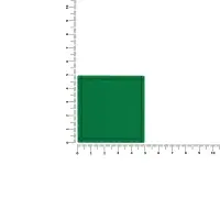 Лейбл из ПВХ Dzeta, L, зеленый