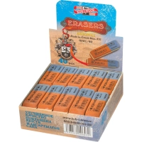 Ластик KOH-I-NOOR 6521/40 57х20х8мм для графита и чернил сине-красный