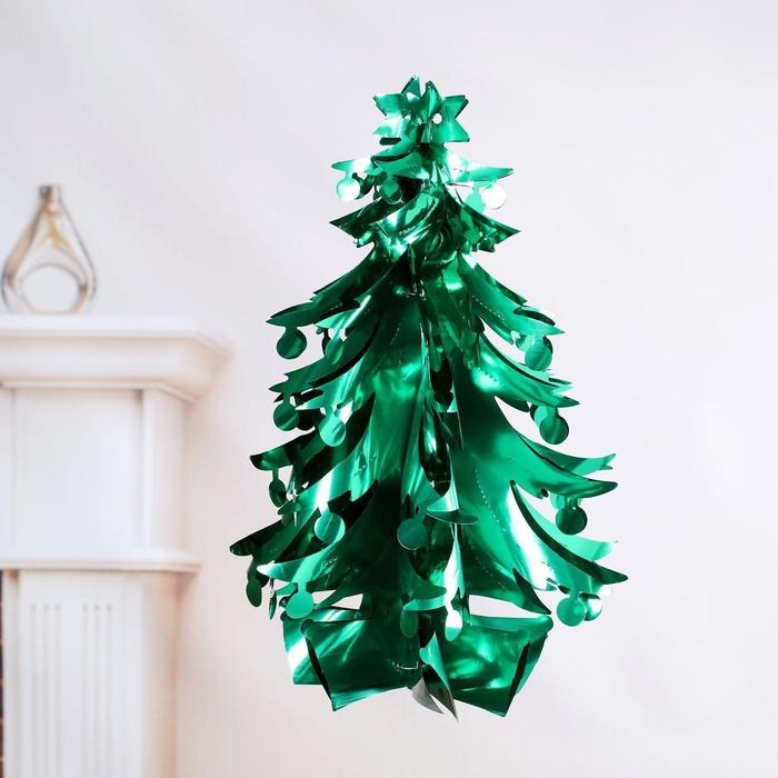 Шар фольгированный  Шар фольгированный "Ёлка с шариками" 23,5х34 см, микс