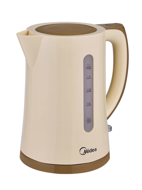Чайник электрический MK-8091, пластик, 1.7 л,фильтр, бежевый