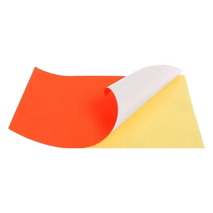 Бумага цветная самоклеящаяся А4, 8 листов, 4 цвета, флюоресцентная, 80 г/м2