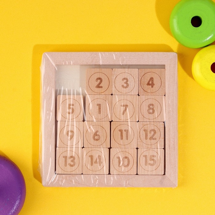 Развивающая игра «Пятнашки» 0,7х12,7х12,7 см Развивающая игра «Пятнашки» 0,7х12,7х12,7 см