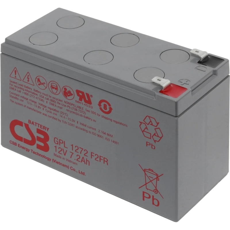 Батарея для ИБП CSB GPL1272 F2 FR 12В 7.2А.ч