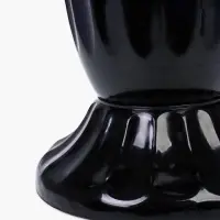 Ваза для цветов, 17 л, d=29 см, h=52 см, пластиковая, чёрная