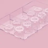 Форма для конфет и шоколада &laquo;Бабл&raquo;, 10 ячеек, 20&times;12&times;2.5 см, d=2.5 см, d=2.7 см, пластик, прозрачная