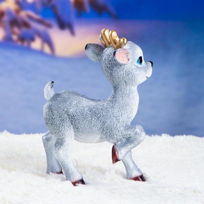 Фигура  Фигура "Олененок Бэйб" серебро 22х13х30