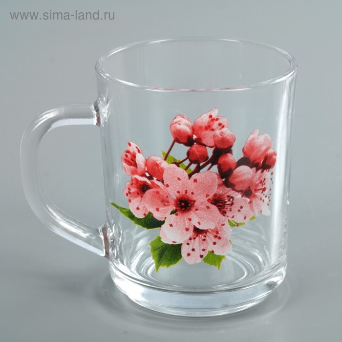 Кружка стеклянная для чая «Ассорти», 200 мл, рисунок МИКС Кружка стеклянная для чая «Ассорти», 200 мл, рисунок МИКС