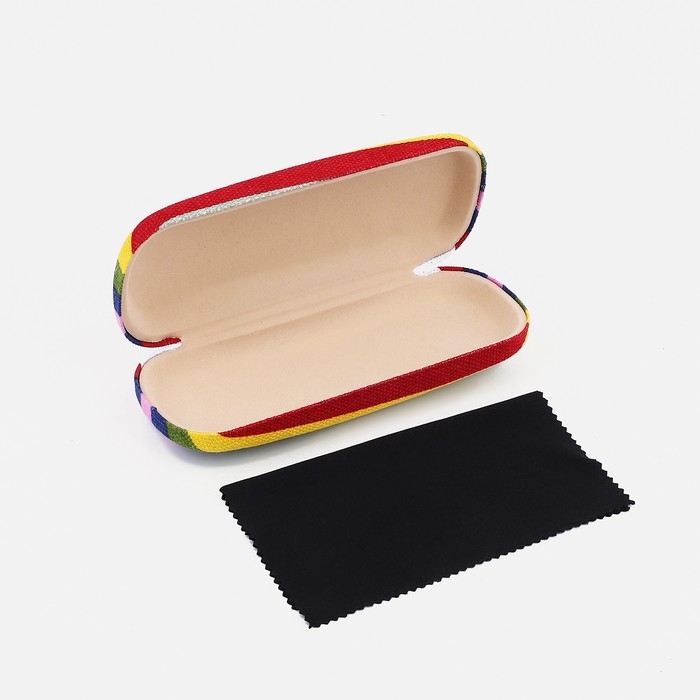 Футляр для очков на хлопушке, длина 16 см, цвет разноцветный Футляр для очков на хлопушке, длина 16 см, цвет разноцветный